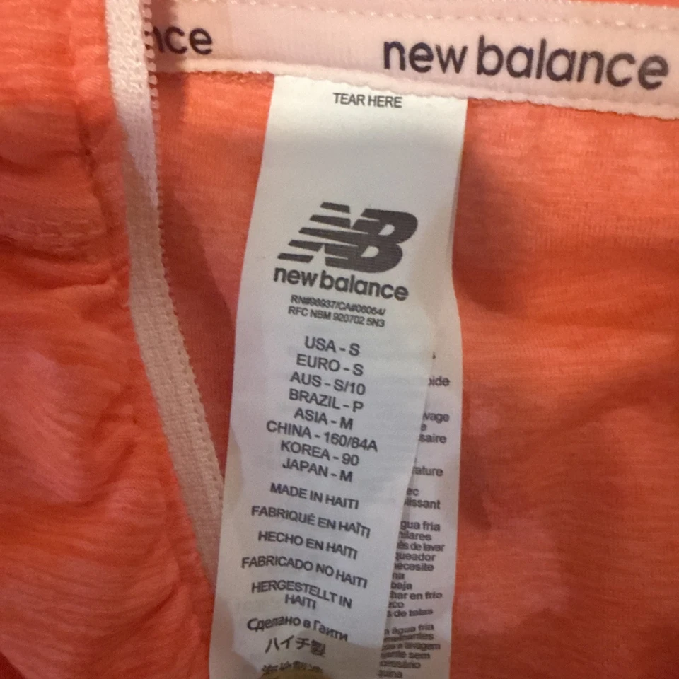 New Balance Womens Size S Dry 1/4 1/2 Zip orange Long Sleeve Running - Image 4 of 4