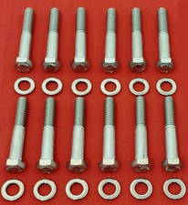 Cadillac Exhaust Manifold Stainless Steel Hex Bolts Kit Late 390 429 Screw Set
