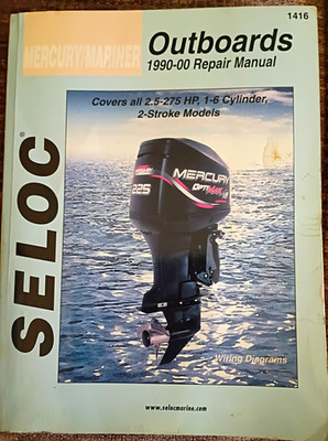 Seloc Mercury/Mariner  1990-00 2.5-275hp 1-6 Cyl 2 Stroke Models