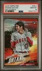 2018 Topps Fire Shohei Ohtani #HS-1 Hot Starts RC Rookie PSA 10