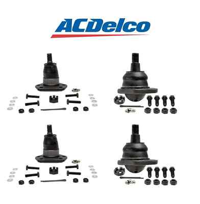 ACDelco Front Driver & Passenger Side Upper & Lower Ball Joints Kit Set of 4