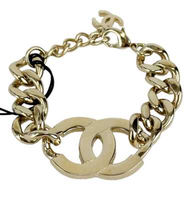 CHANEL※chige@9/20-21お休みです NEW CHANEL X Pharrell Williams Bracelet Crystal Chain Gold-Tone CC