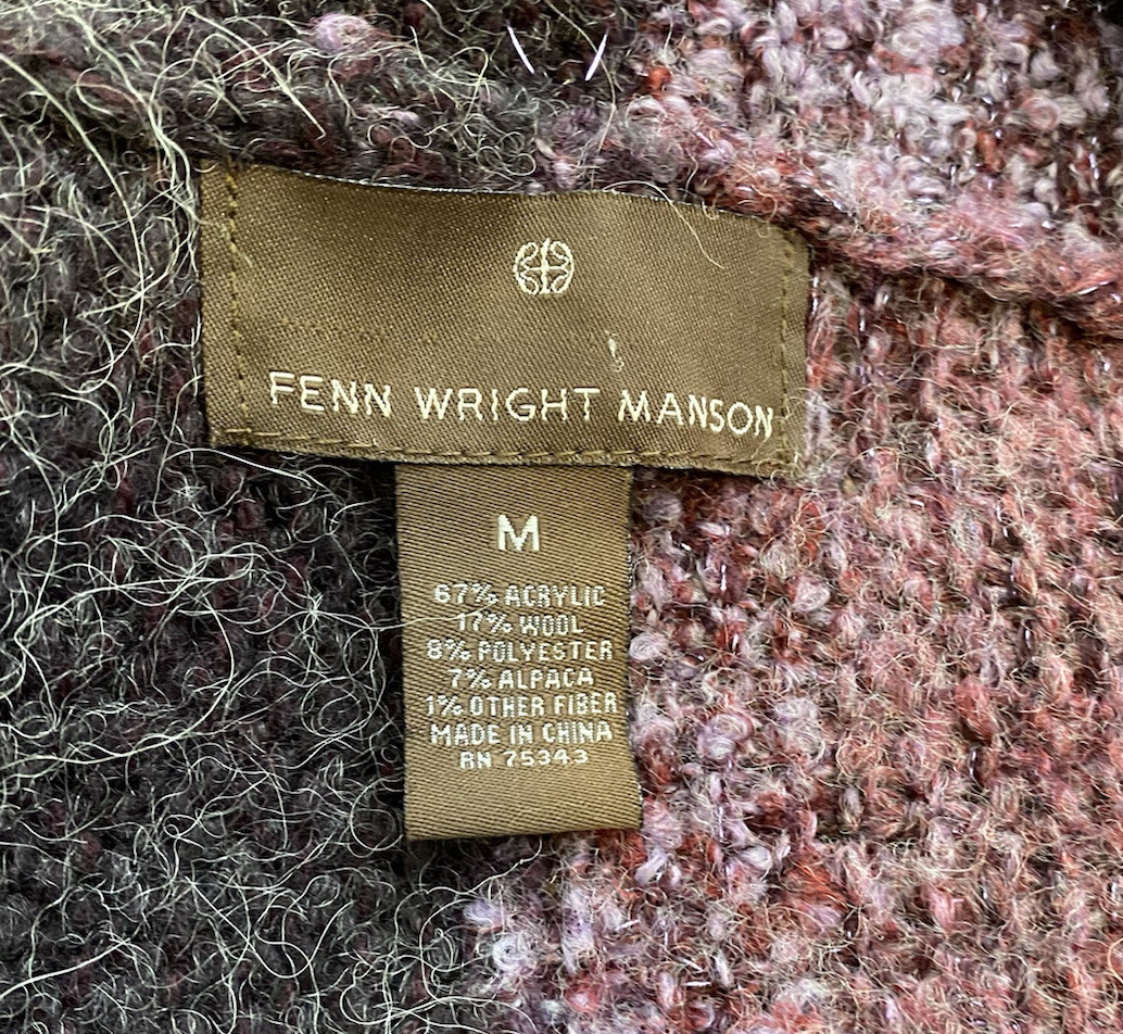 Fenn Wright Manson Purple Patchwork Wool Alpaca B… - image 11