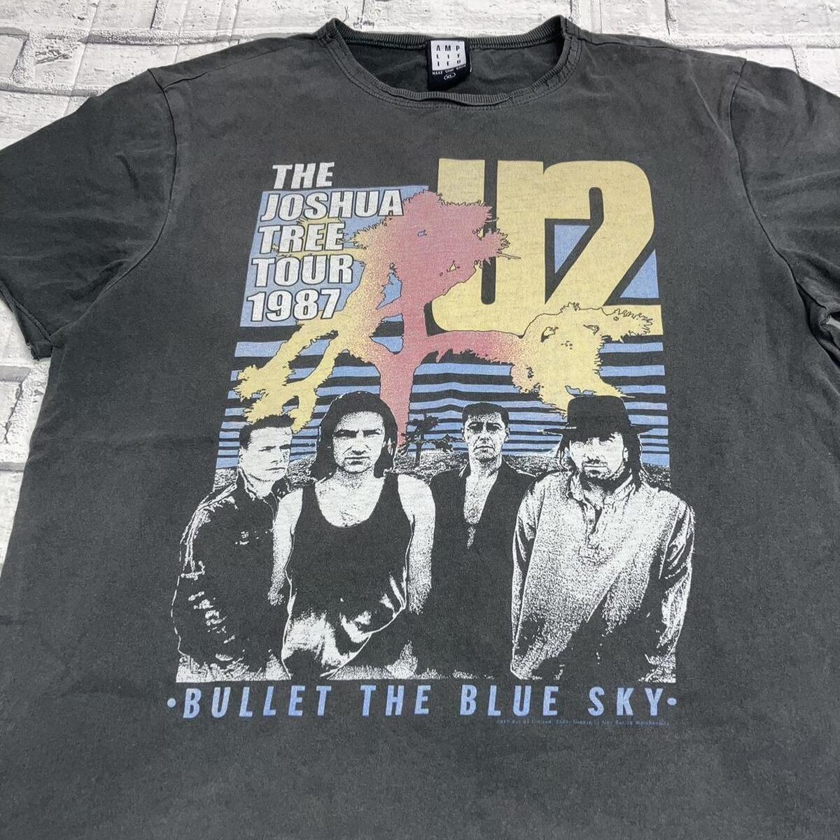 New U2 Joshua Tree 1987 Tour Mens White Retro Vintage T