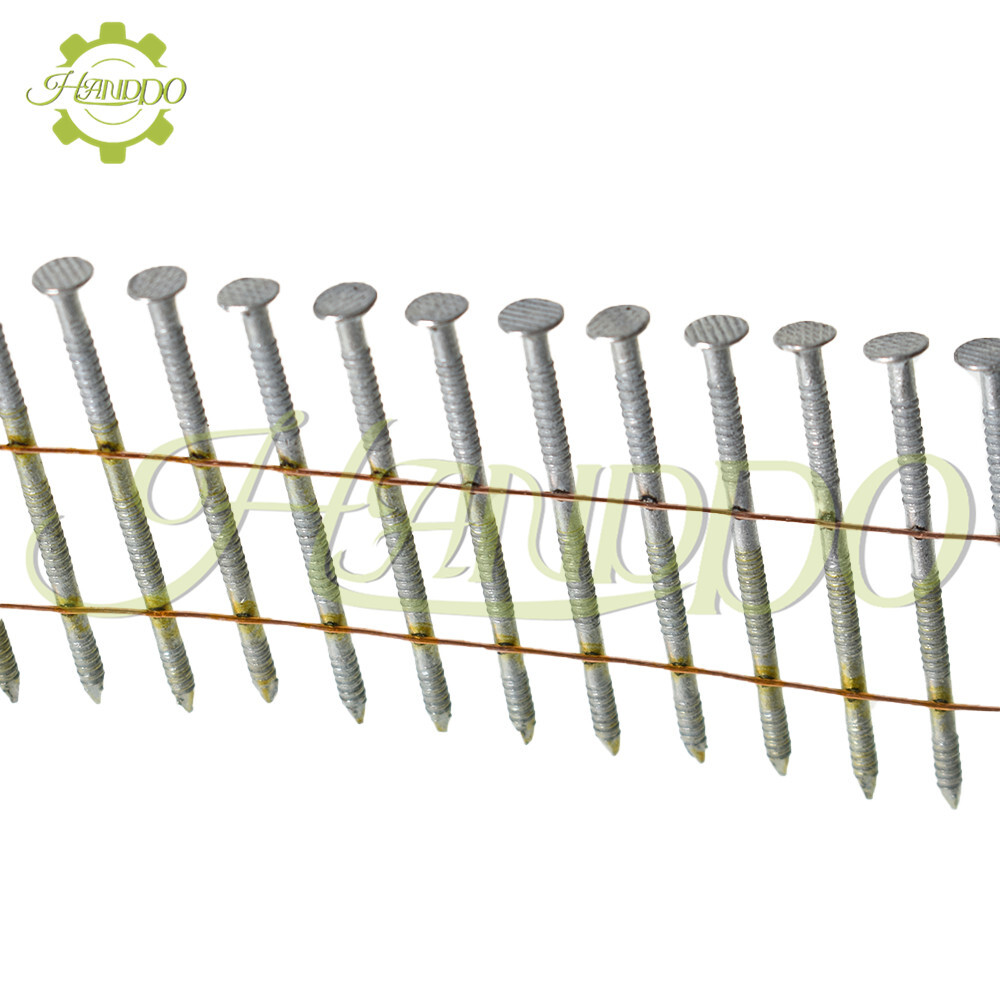 3600Pcs Siding Nails 1-3/4&rdquo; &times; .092&rdquo; Collated Wire Coil Galvanized 15 Degree