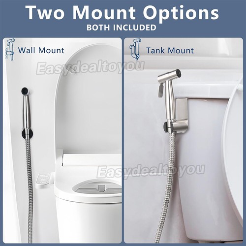 Stainless Steel Handheld Douche Bidet Toilet Spray Shower Shattaf Diverter-Kit - Picture 6 of 9
