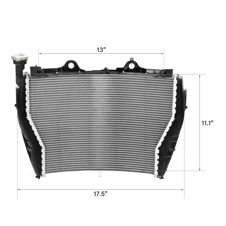 Refrigerador de radiador de aluminio apto para BMW S1000R 2017-2021 S1000XR 2015-2019 Foto 3 de 4