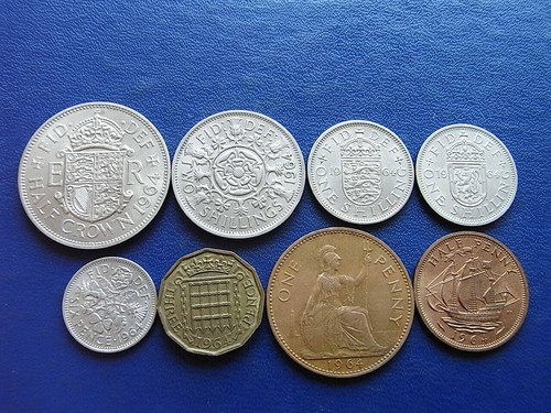 Year Sets: Circulated, Pre-decimal, UK coins 1953 to 1967 Crown to Farthing - Picture 21 of 32
