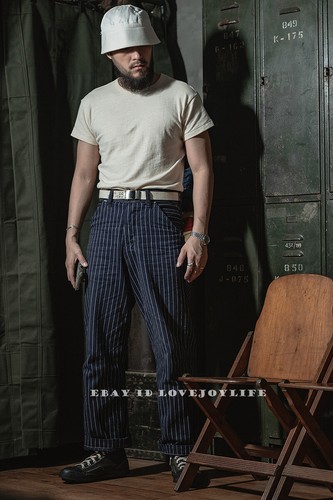 Bronson 1940's US Navy Quarter-Sleeve Tee Shirt Slim Fit Sailor Cotton T-Shirts - Picture 6 of 23