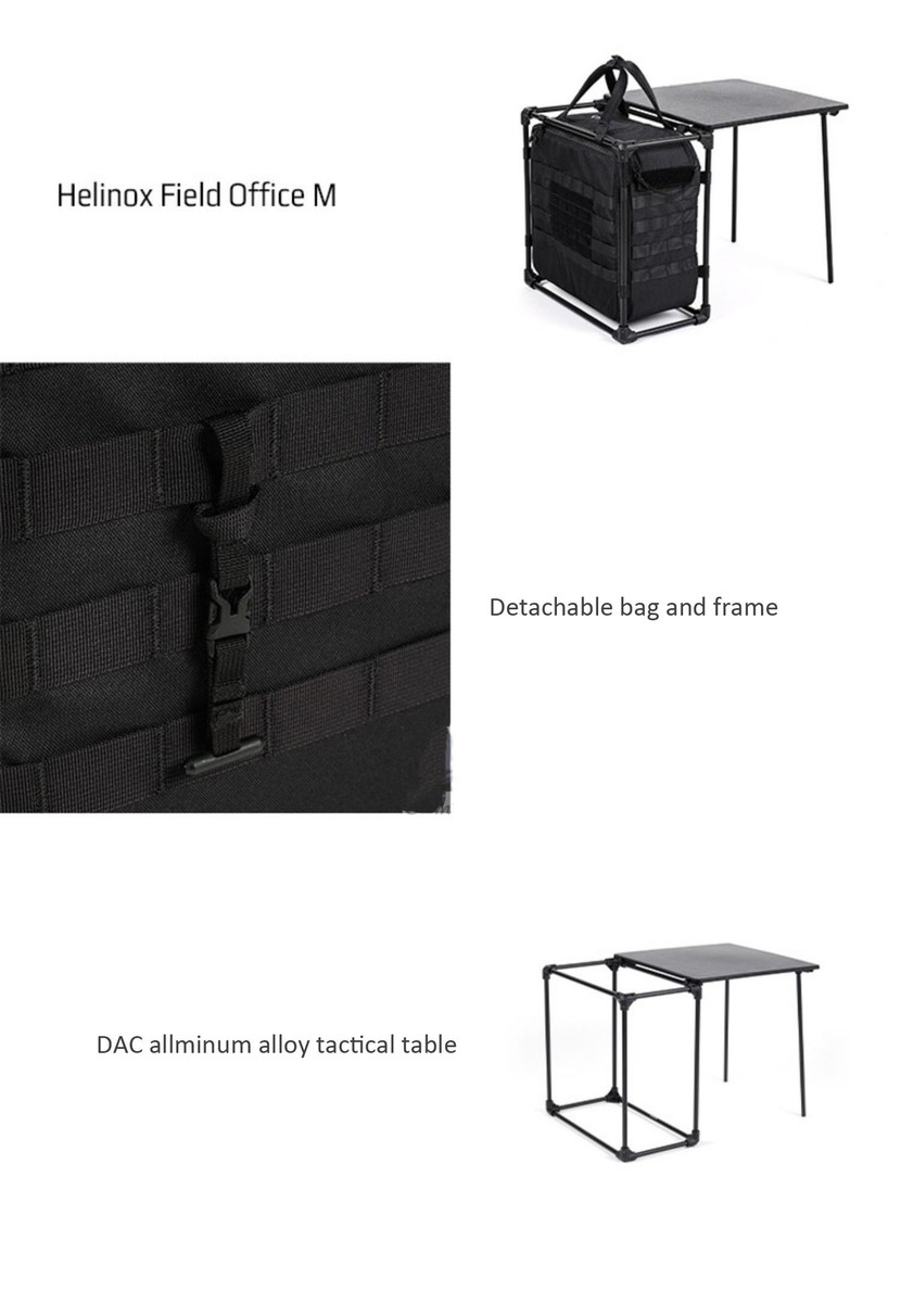 NEIGHBORHOOD Helinox Outdoor Folding Black Camping Table NEIGHBORHOOD Helinox Outdoor Folding Black Camping Table
