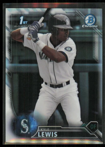 2016 Bowman Draft Picks & Prospects Chrome 1st Refractor Kyle Lewis #BDC-60