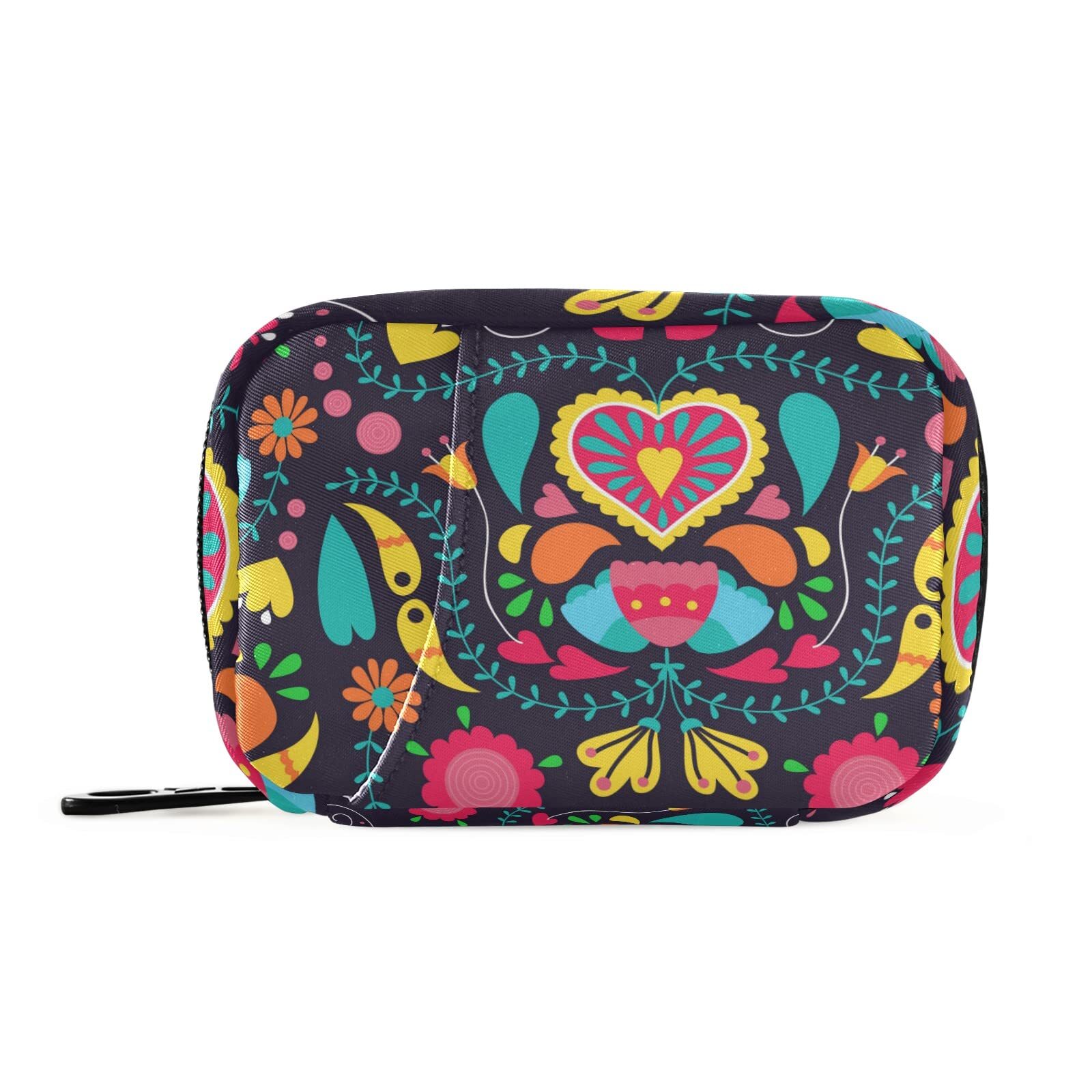 Travel Pill Organizer Weekly Small Cute Pill Box 7 Day Pill Case Vitamin Hold...