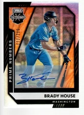2021 Elite Extra Edition Signatures Prime Numbers A #11 Brady House 123/215