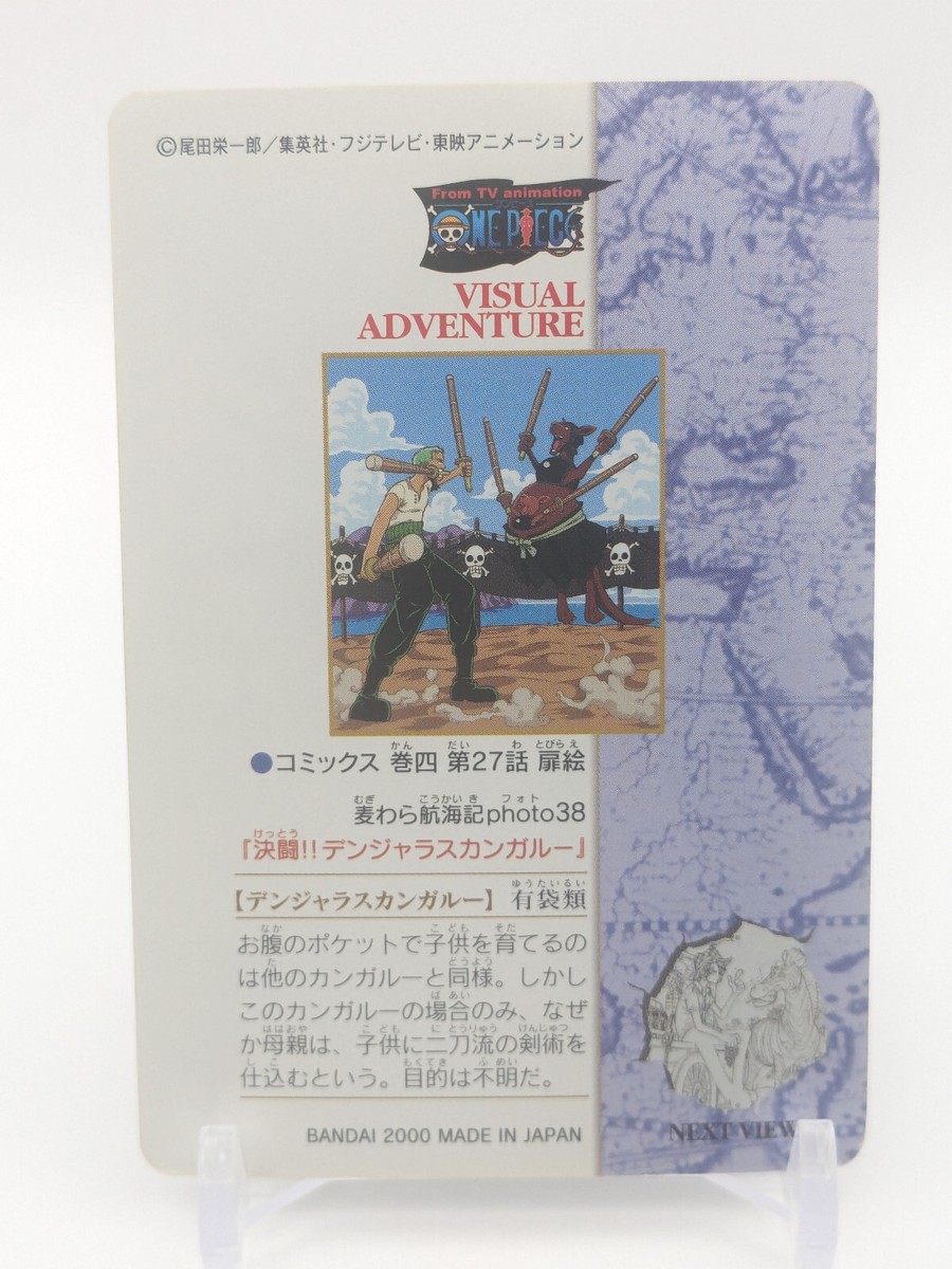 Roronoa Zoro One Piece #52 Visual Adventure Carddass frontispiece