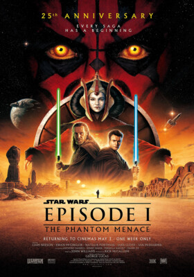 STAR WARS - The Phantom Menace (25th anniversary) 2024 POSTER Plakat #346