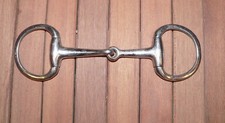 Eggbutt Snaffle Horse Bit 4 7/8" wide mouthpiece Solid Stainless Steel