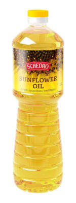 Schedro Sunflower Oil Refined GMO Free 33.8 fl oz / 1 L Product of Ukraine
