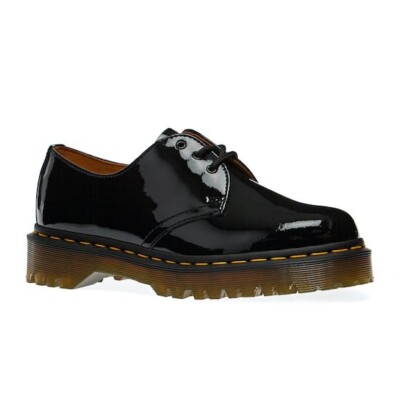 NEW Dr Martens 1461 Bex Shoes Black Patent Lamper Size