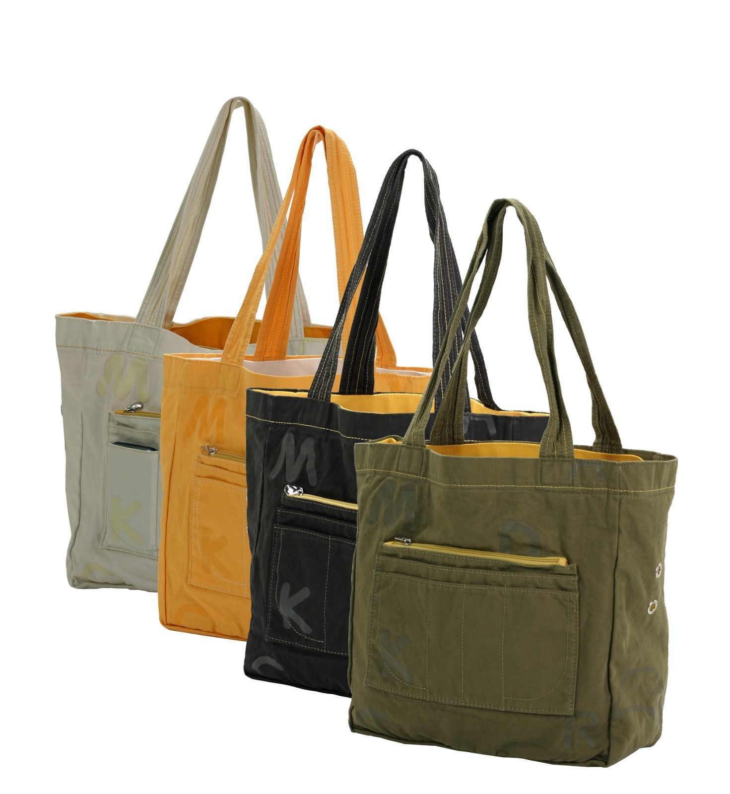 Mandarina Duck Shopping Comprador Algodón Bolso de la Mujer Bolsa con Asas Bolsa