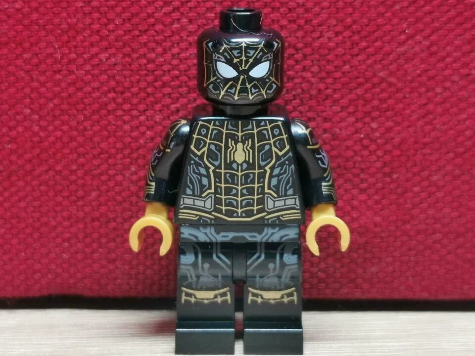 LEGO® Marvel Spider-Man Black Gold Minifigur sh0774 aus Set 76195