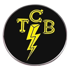 Elvis Presley TCB Taking Care of Business Enamel Pin Hat Badge Brooch Merch