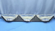 31” Lucite Ribbon Chrome Wall Light Fixture Vanity Acrylic Memphis Retro Modern