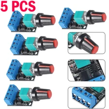 5PCS PWM Motor Speed Controller DC 5-16V 10A LED Dimmer Voltage Driver Regulator