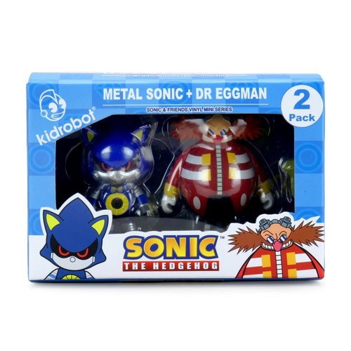 Kidrobot Sonic the Hedgehog Metal Sonic + Figura Dr Eggman 3" Paquete de 2 Nuevo * - Imagen 7 de 10