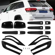 4x Exterior Accessories Mirror Covers Trim for Jeep Grand Cherokee 2014-2022