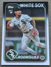 Jose Rodriguez 2024 Topps Series 1 Rookie Card RC #86 Chicago White Sox. rookie card picture