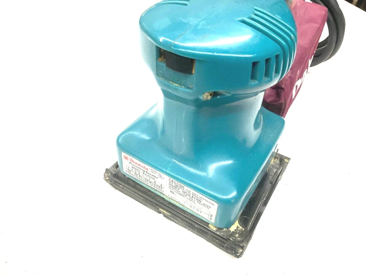 MAKITA TOOLS FINISHING SANDER w DUST BAG 115V 1.6A 14 000 OPM BO4550