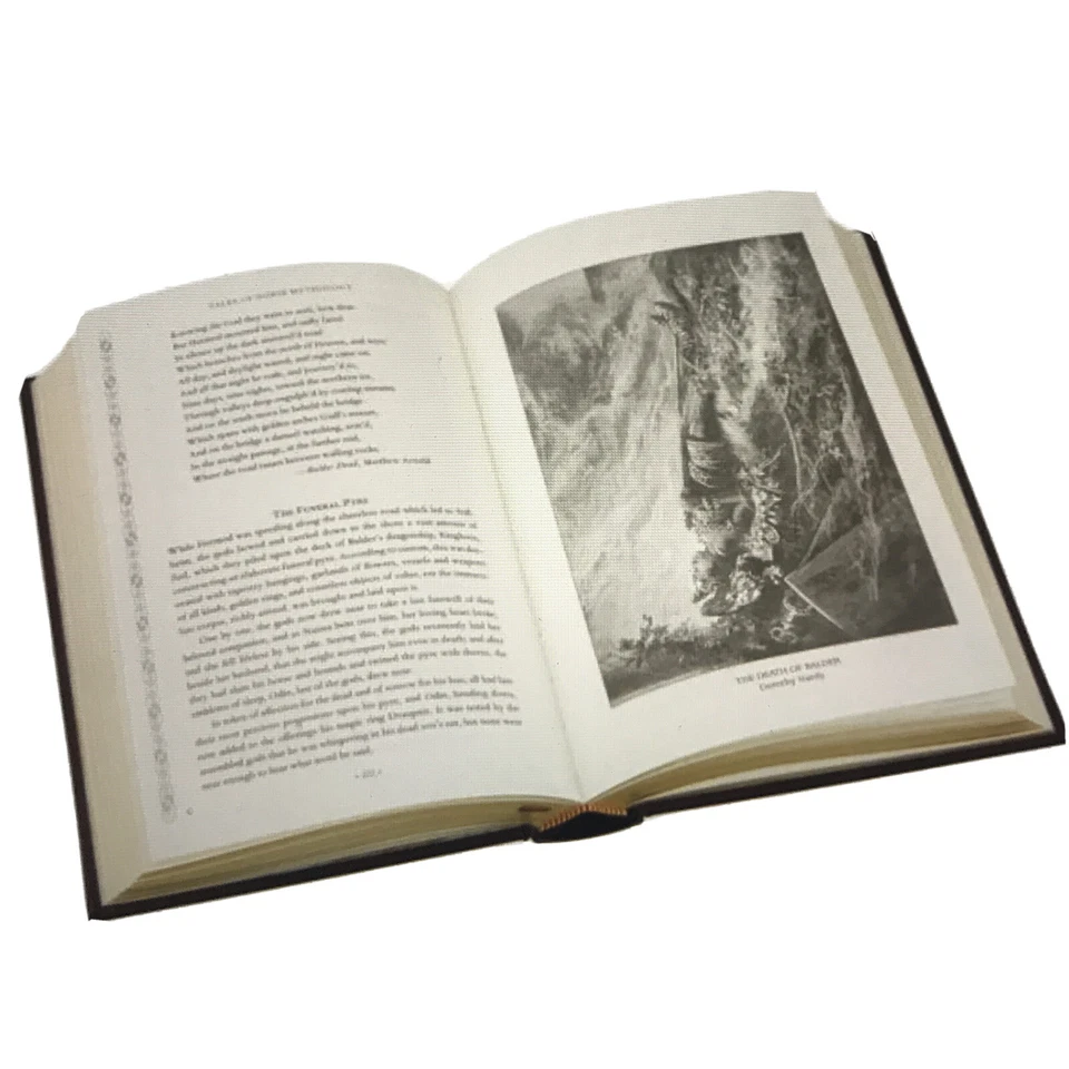 ❤️СКАЗКИ НОРВЕЖСКОЙ МИФОЛОГИИ от Helen A Geurber кожаный переплет запечатанный новый - Изображение 3 из 4