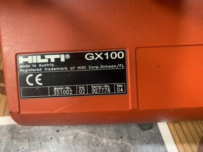 メンテナンス HILTI GX100 Hilti GX 120 Gas-Actuated Fastening System NEW IN HILTI