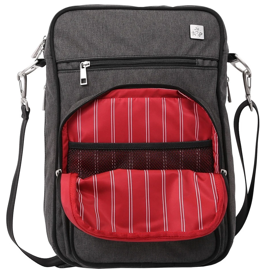 Ju Ju Be XY Helix Bolsa de Pañales Mensajero para Bebé con Cambiador Cromo NUEVO Foto 3 de 4