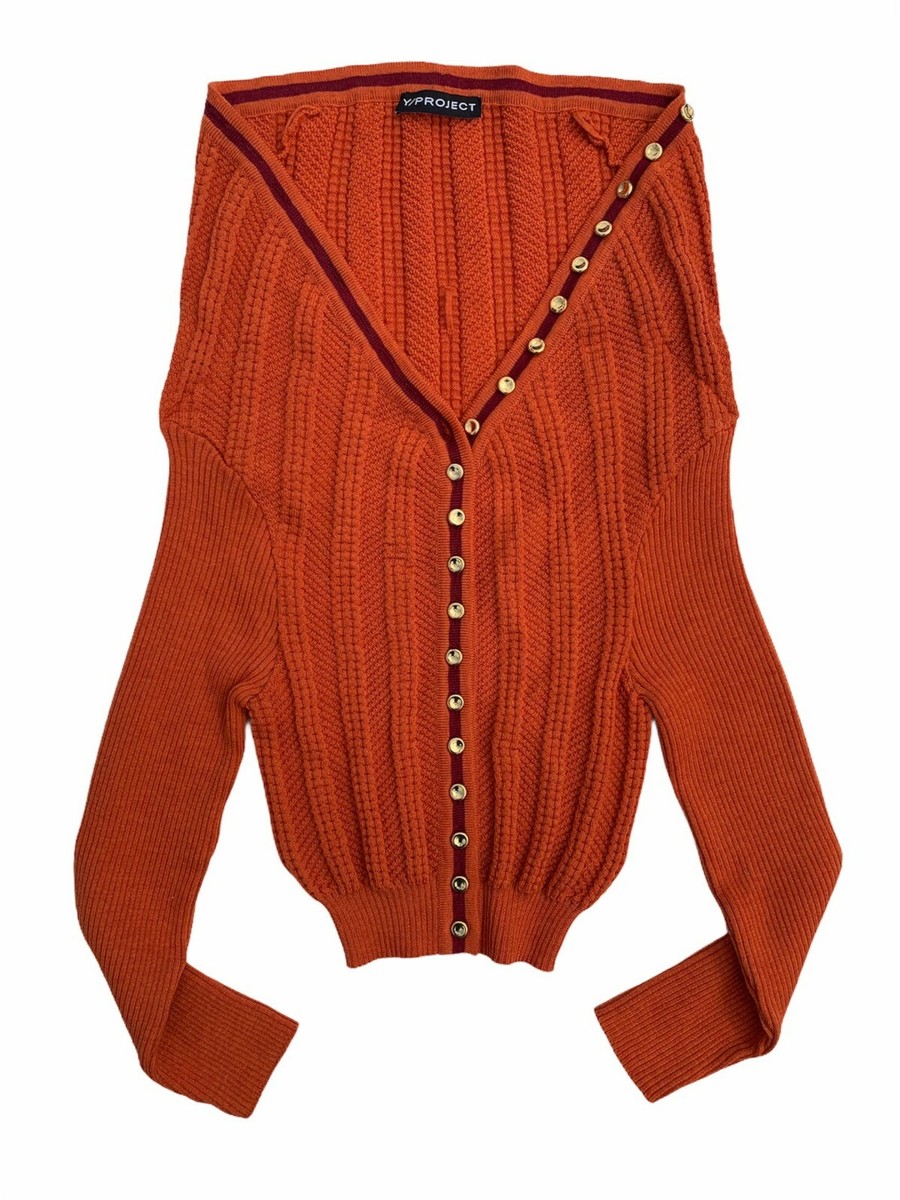 Y Project Cardigan Y PROJECT HOOK EYE CARDIGAN BLACK NEW