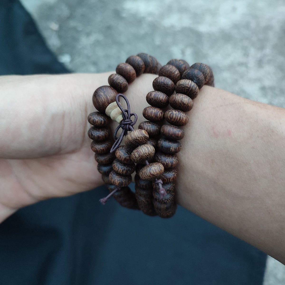 108x Jewelry For Men Bracelet Bead Ring Buddha Pray Rosary Pipal