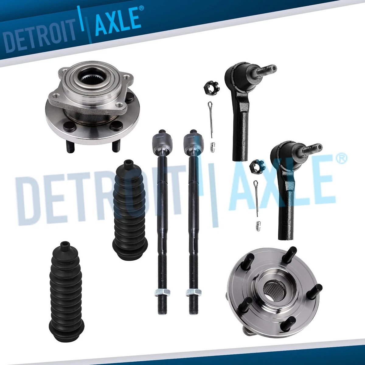 Detroit Axle - Front Wheel Bearing Hub for Dodge Avenger Stratus