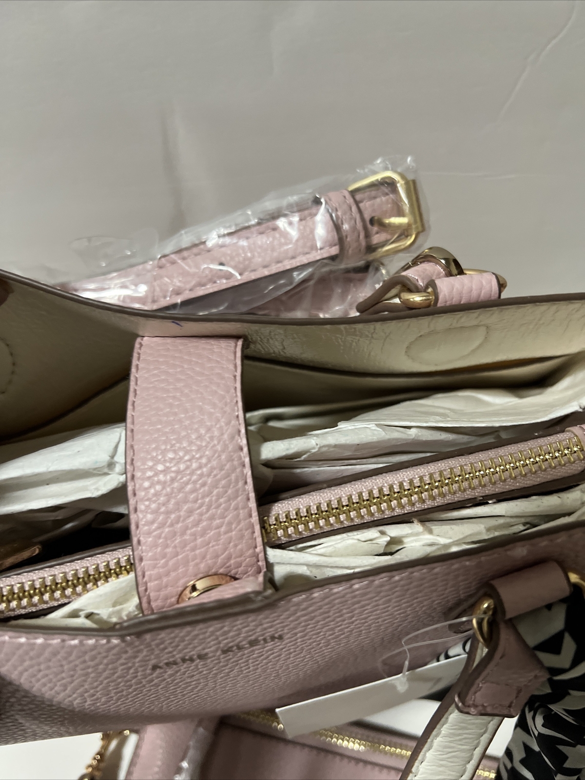 Anne Klein Blake Pop Satchel Women’s Handbag Purse Removable Crossbody