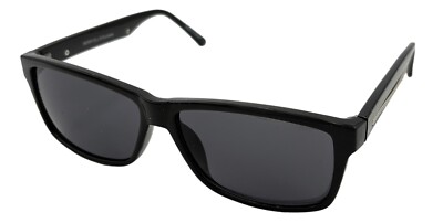 Perry Ellis Sunglass Black Plastic Rectangle, Smoke Lens  display picture 1
