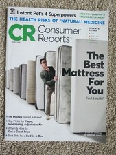 CONSUMER REPORTS MARCH 2018 MATTRESSES,INSTANT POTS,BMW X3,DRONES,STICK VACS+