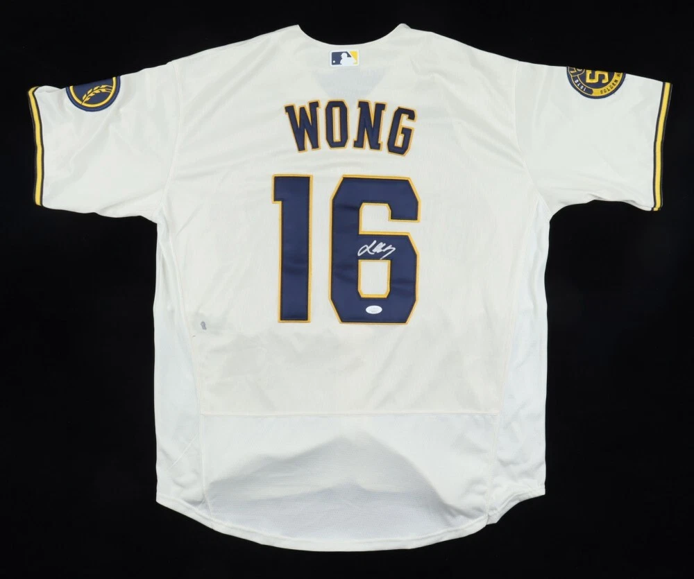 Milwaukee Brewers Kolten Wong Authentic Road Team Gray Jersey