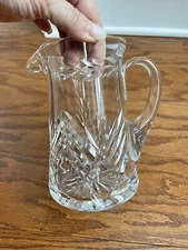 Tipperary Irish fine Crystal Pitcher used no chips ~6.5” Tall