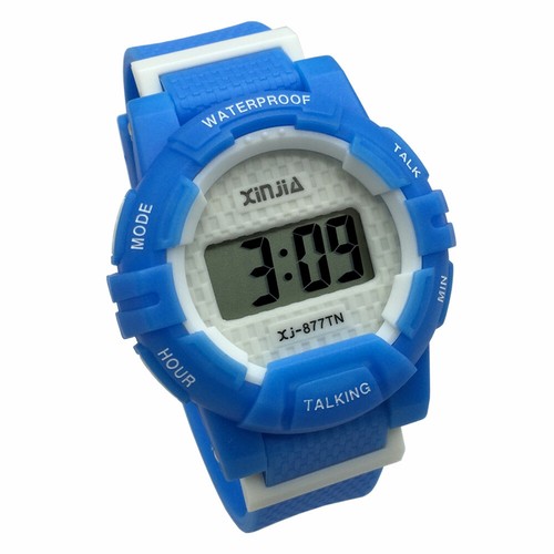 English Talking Wrist Watch Electronic Sports Watches with Alarm,Ruber Strap - Picture 12 of 20