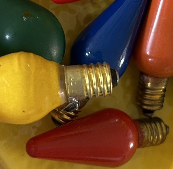 Original Pifco Vintage Christmas Lights 15 x Glass Bulbs SPARES Xmas