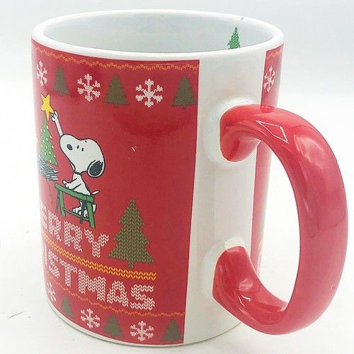 Snoopy and Woodstock Merry Christmas Mug Gibson Peanuts - Picture 3 of 9
