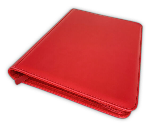 Arkero-G 18-Pocket Premium Zip Binder Rot / Red 360 Karten Album Portfolio