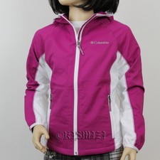 New Girls Columbia "Five Alarm" Omni-Shield Rain / Wind Hooded Softshell Jacket