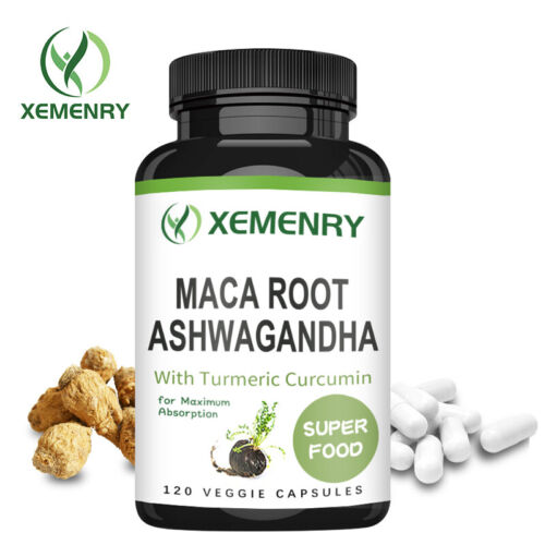 Maca Root Ashwagandha - Energy & Endurance, Testosterone Booster, Men's Health - Picture 1 of 10