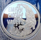 1 oz. 2021 EMPTY ENEMY VAULTS Silver Shield Mini-Mintage Proof .999 fine silver