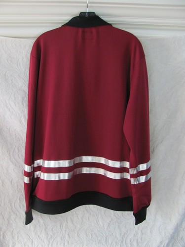 True Religion Foil Racer Stripe Track Jacket- Oxblood/Maroon-Size Med -NWT $149 - Picture 9 of 11